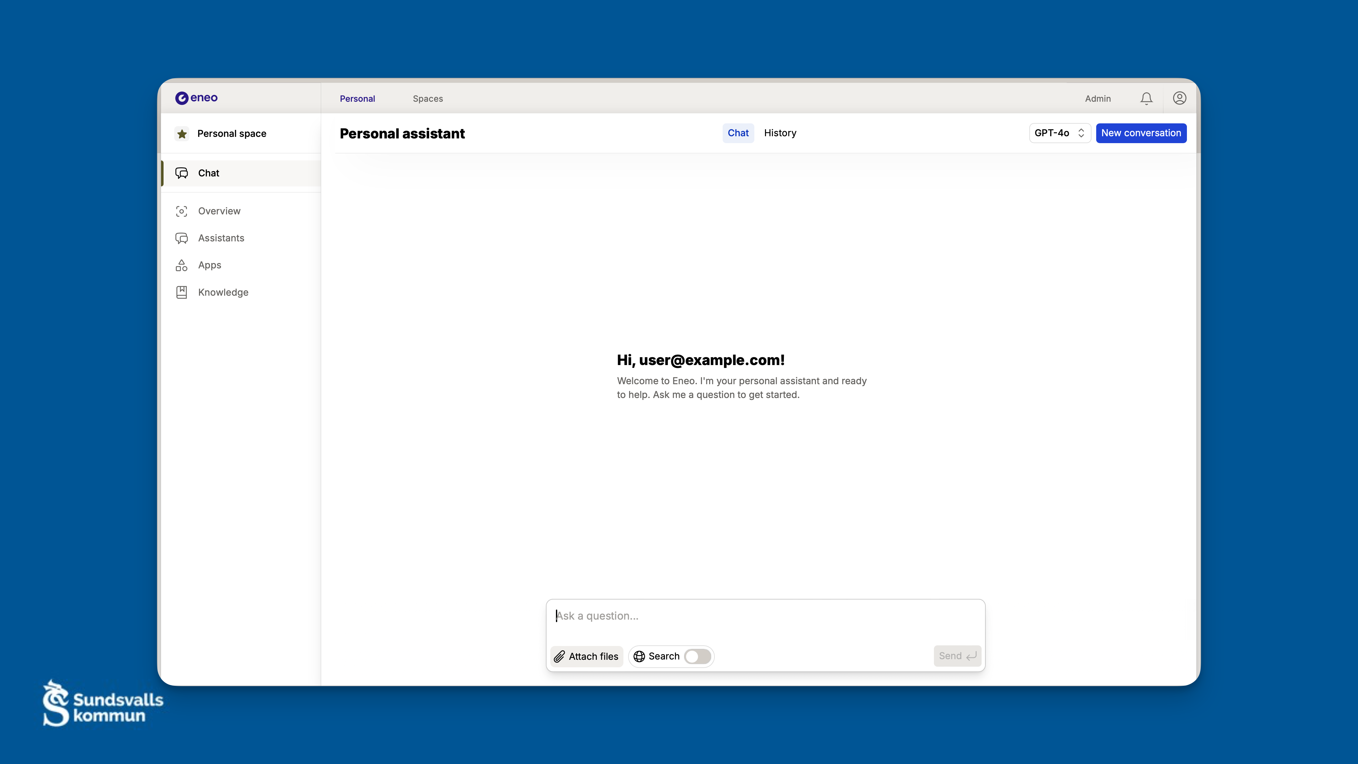 Eneo Personal Assistant Interface